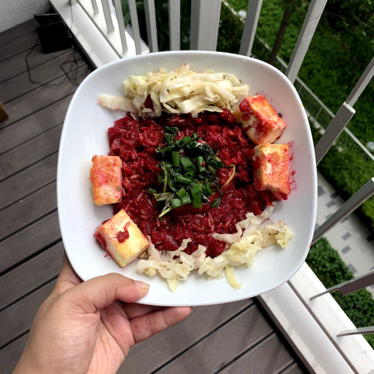 Beetroot risotto