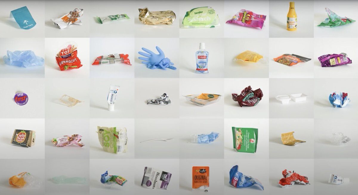 Single-use plastic collected