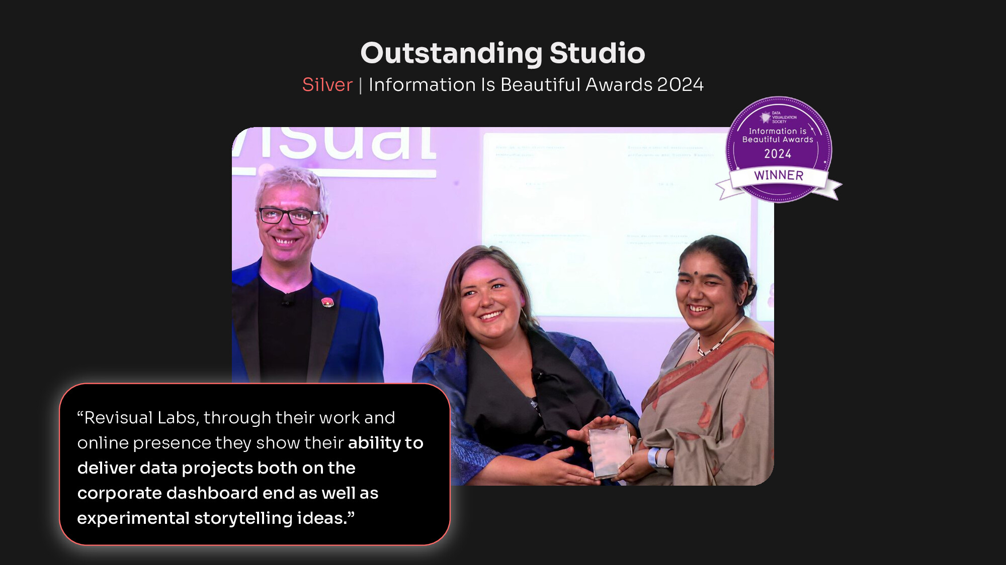 Outstanding Studio — Silver, Information Is Beautiful Awards 2024